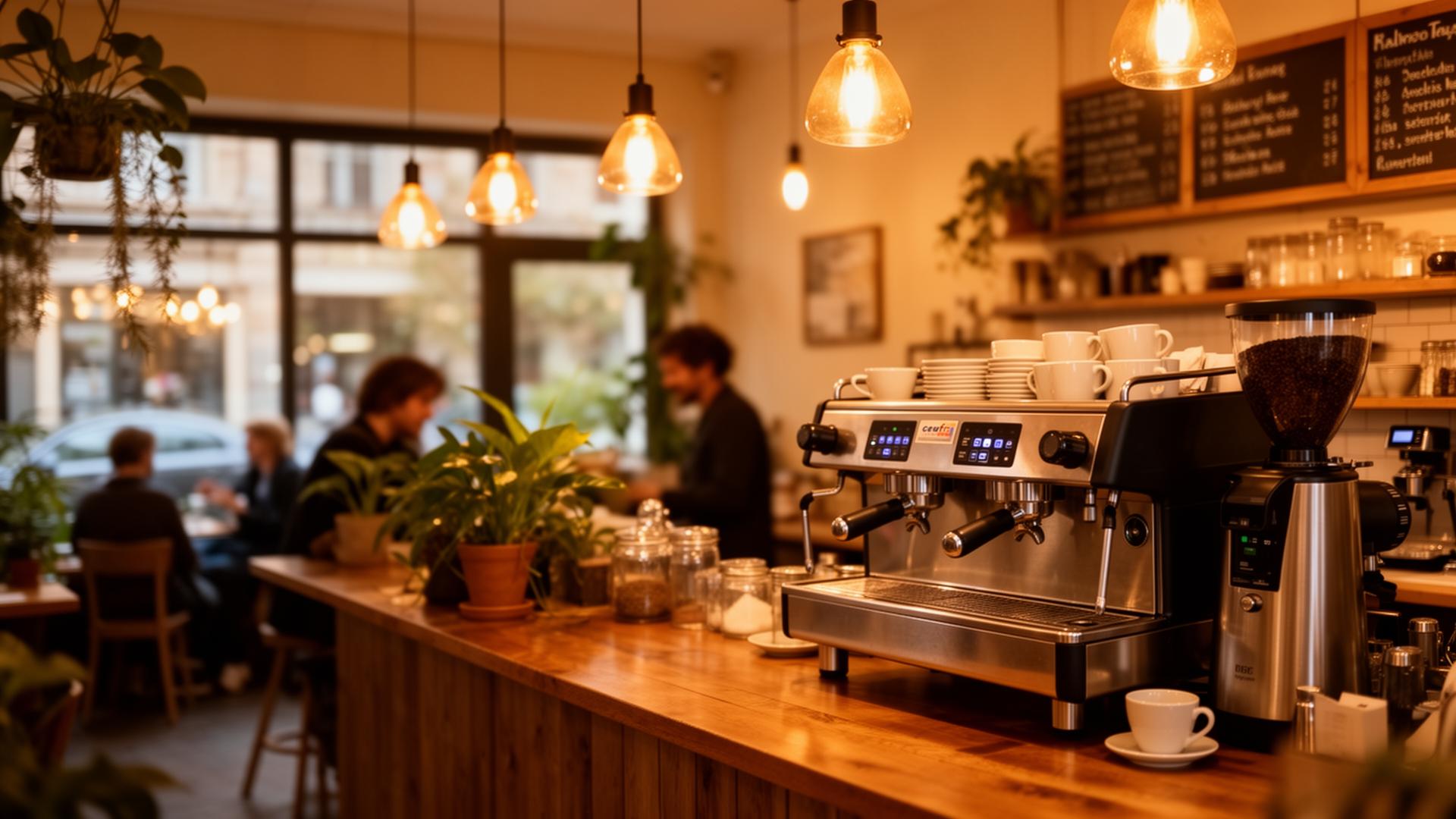 Inside Roastery's cafe